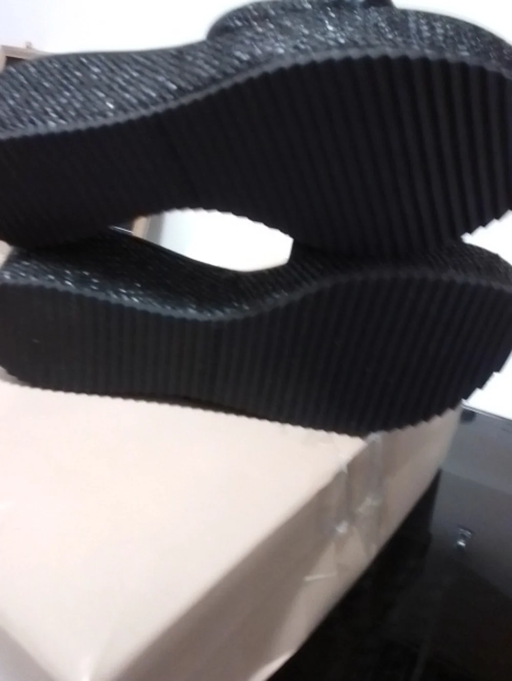 Donald J. Pliner Black Woven Slide Mules